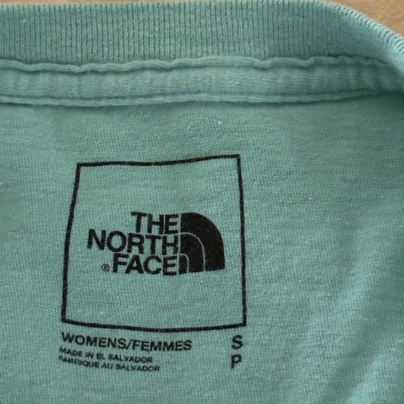 The North Face Teal Crewneck Logo Long Sleeve Shirt - Picture 4 of 5